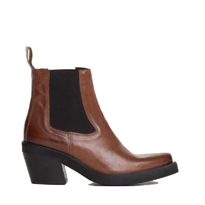 women's lace-up ankle bootsEtna Caramel Ankle Boots