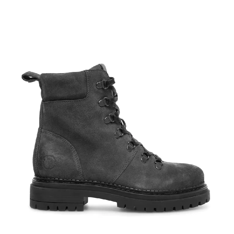 women's ankle boots for petite womenCashannah Grey Lace Suede Boots