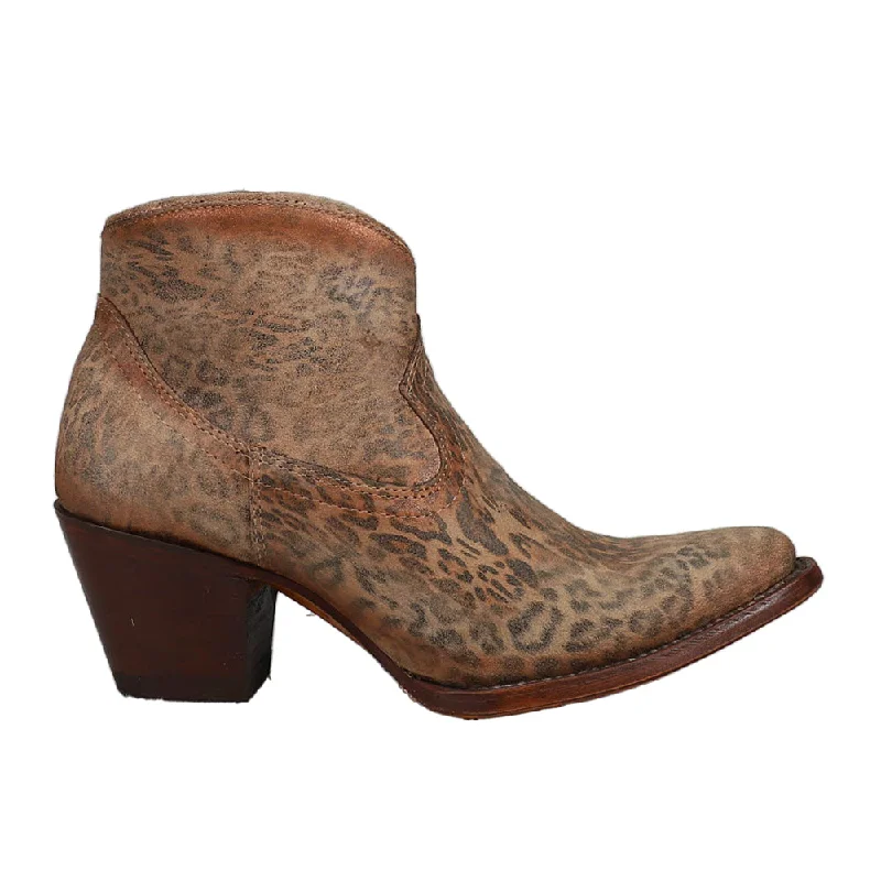 women's waterproof ankle bootsCheetah Suede Pointed Toe Cowboy Booties