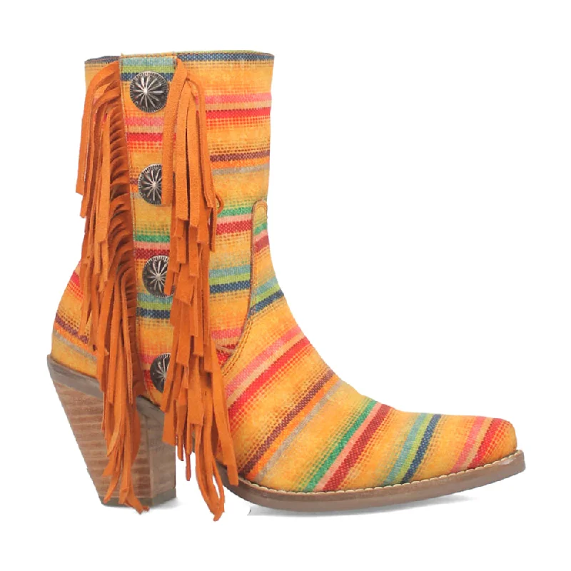 women's ankle boots for winterChili Pepper Serape Southwest Cowboy Booties