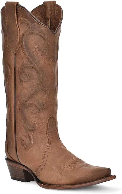 women's moto boots with low heelCircle G Ladies Cinnamon Embroidery, Snip Toe, Leather Sole, 13" Shaft, Cowhide Leather, Western Boot L6014 women's moto boots with low heelCircle G Ladies Cinnamon Embroidery, Snip Toe, Leather Sole, 13" Shaft, Cowhide Leather, Western Boot L6014