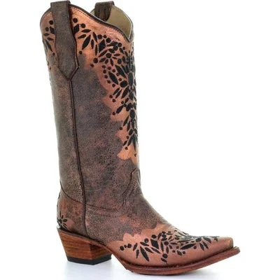 women's moto boots for street styleCircle G Women's Shedron Black Embroidered Cowgirl Boots - Snip Toe L5368 women's moto boots for street styleCircle G Women's Shedron Black Embroidered Cowgirl Boots - Snip Toe L5368