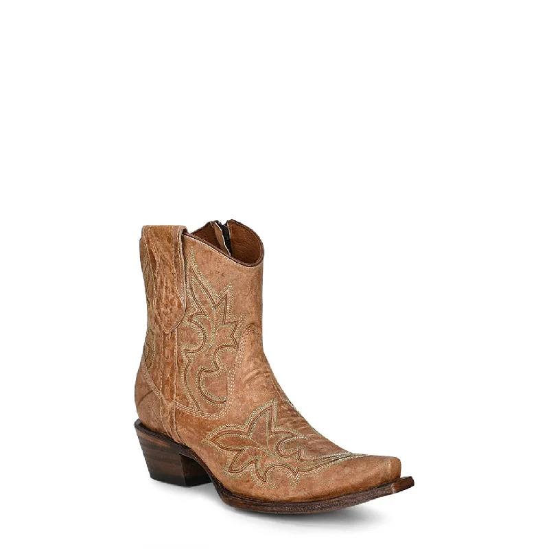 women's leather moto boots with bucklesCircle G Women's Orix 7" Tan Ankle Zipper Western Cowgirl Boots L5915 women's leather moto boots with bucklesCircle G Women's Orix 7" Tan Ankle Zipper Western Cowgirl Boots L5915