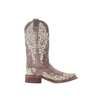 women's western boots with comfort insolesCORRAL BROWN CRATER BONE SQUARE TOE A2663 women's western boots with comfort insolesCORRAL BROWN CRATER BONE SQUARE TOE A2663