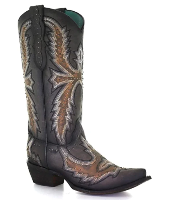 women's moto boots with side zipperCorral Women's Hand Painted With Embroidery Western Boot - Snip Toe - C3651 women's moto boots with side zipperCorral Women's Hand Painted With Embroidery Western Boot - Snip Toe - C3651