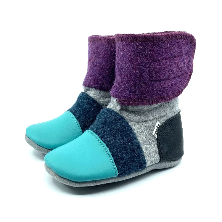 women's booties for petite womenCosmic Felted Wool Booties