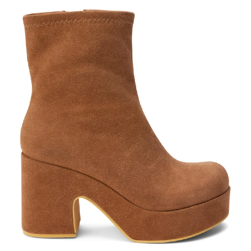 women's ankle boots with snakeskin printDalton Zippered Platform Boots