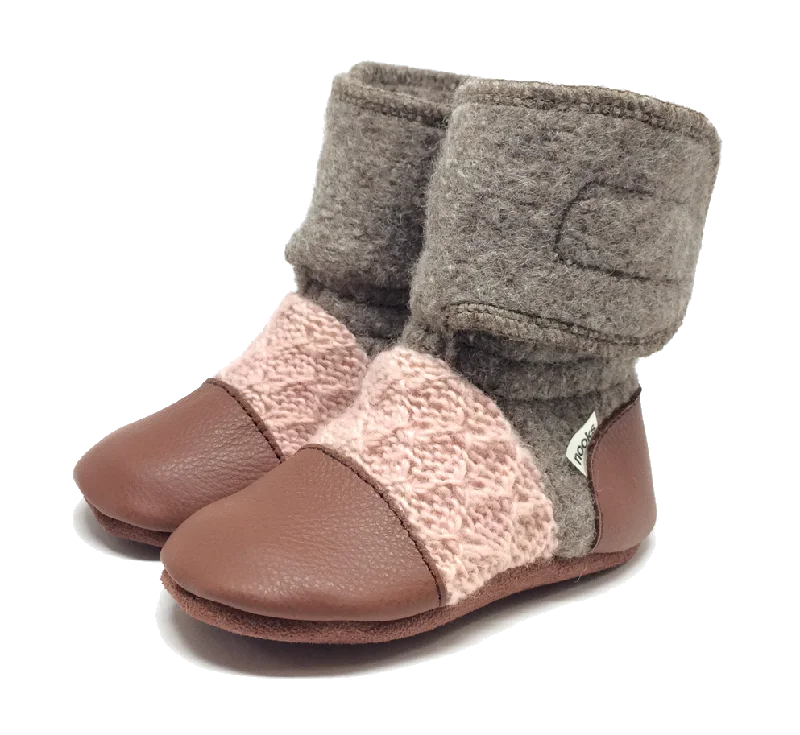 women's booties for fallDesert Rose Felted Wool Booties