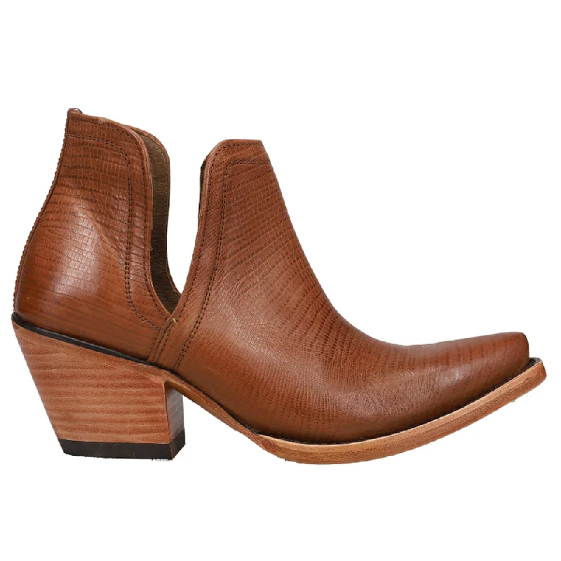 women's ankle boots with zippersDixon Embossed Snip Toe Cowboy Booties