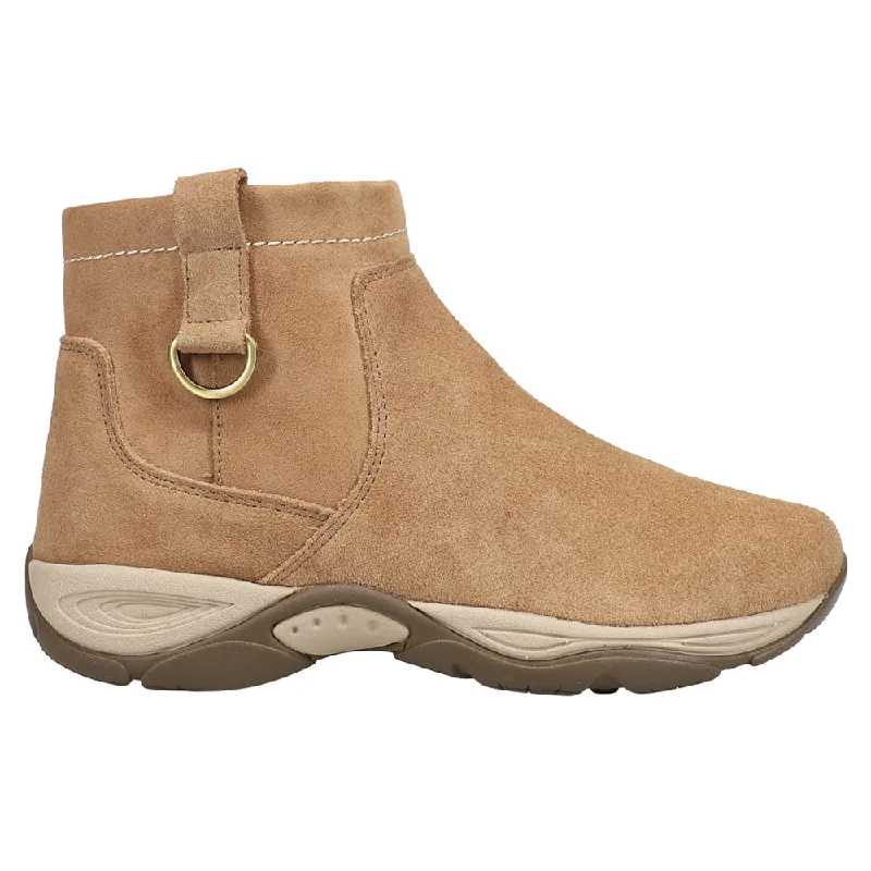 women's chelsea ankle bootsElton Round Toe Zippered Pull On Booties