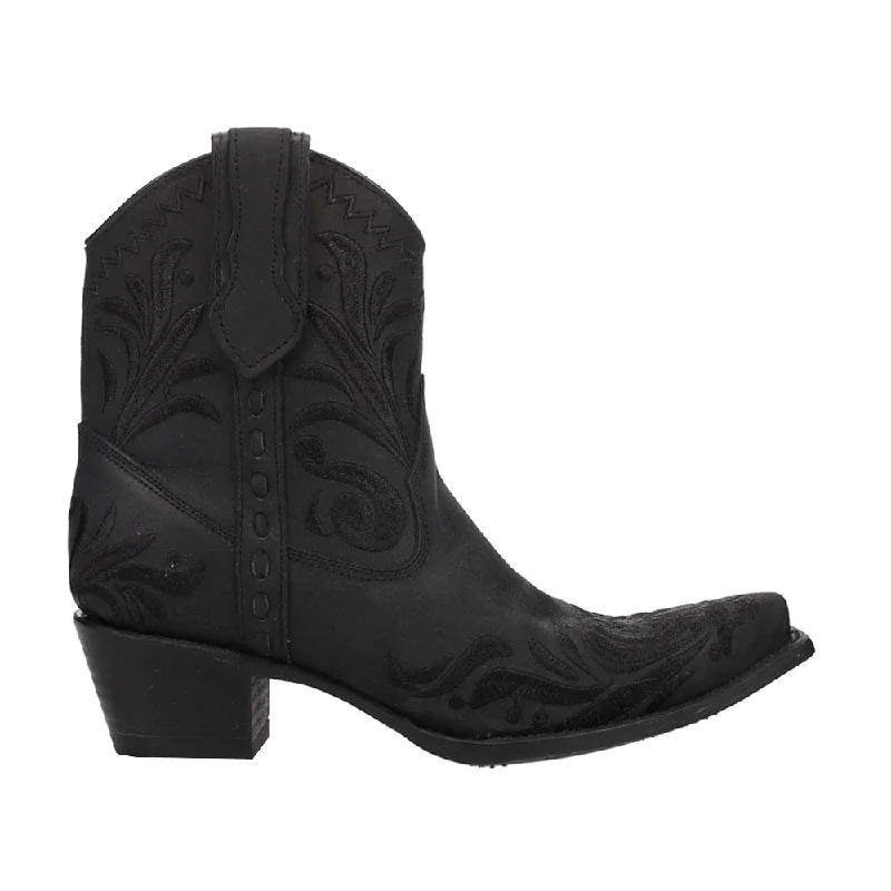 women's ankle boots with studsEmbroidered Snip Toe Cowboy Booties