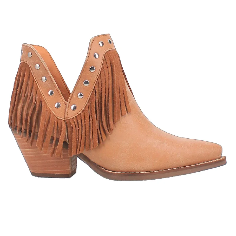 suede ankle boots for womenFine N' Dandy Fringe Studded Snip Toe Cowboy Boots