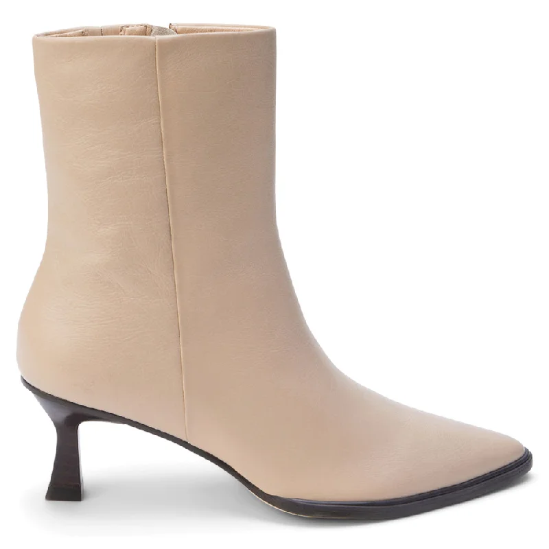 women's ankle boots with bucklesGabbie Zippered Pointed Toe Pull On Booties