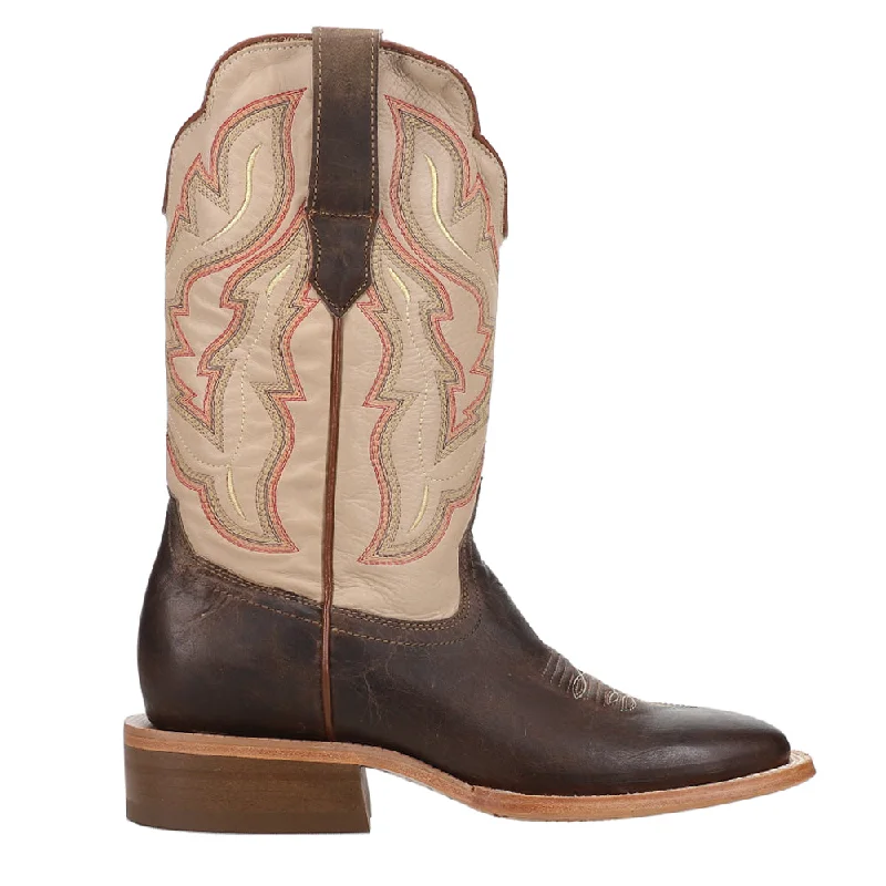 women's cowboy boots with square toeGoat Embroidered Wide Square Toe Cowboy Boots
