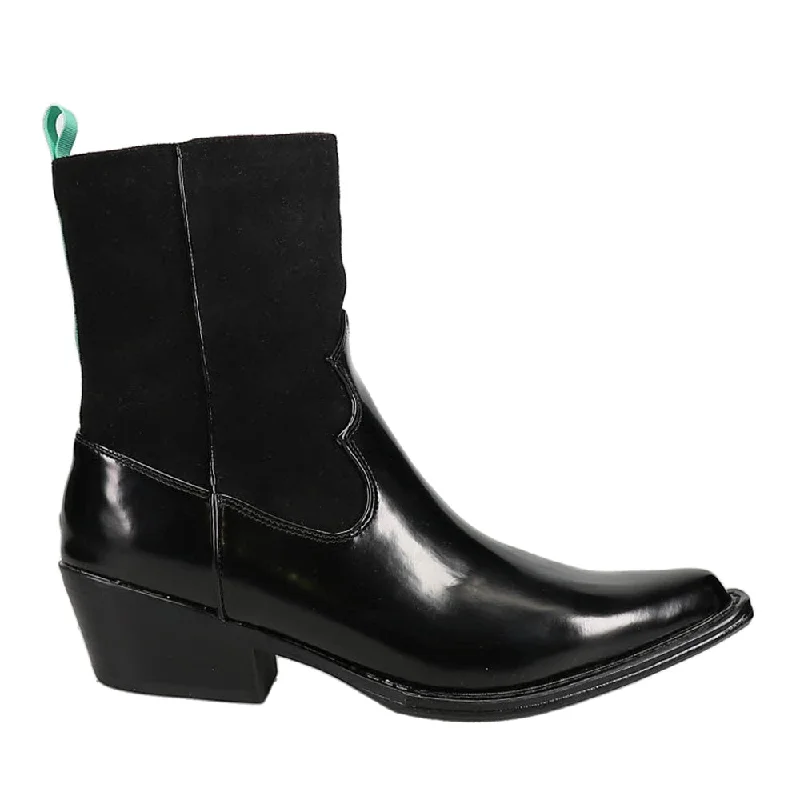 women's ankle boots with velvetHarriet Pointed Toe Zippered Boots