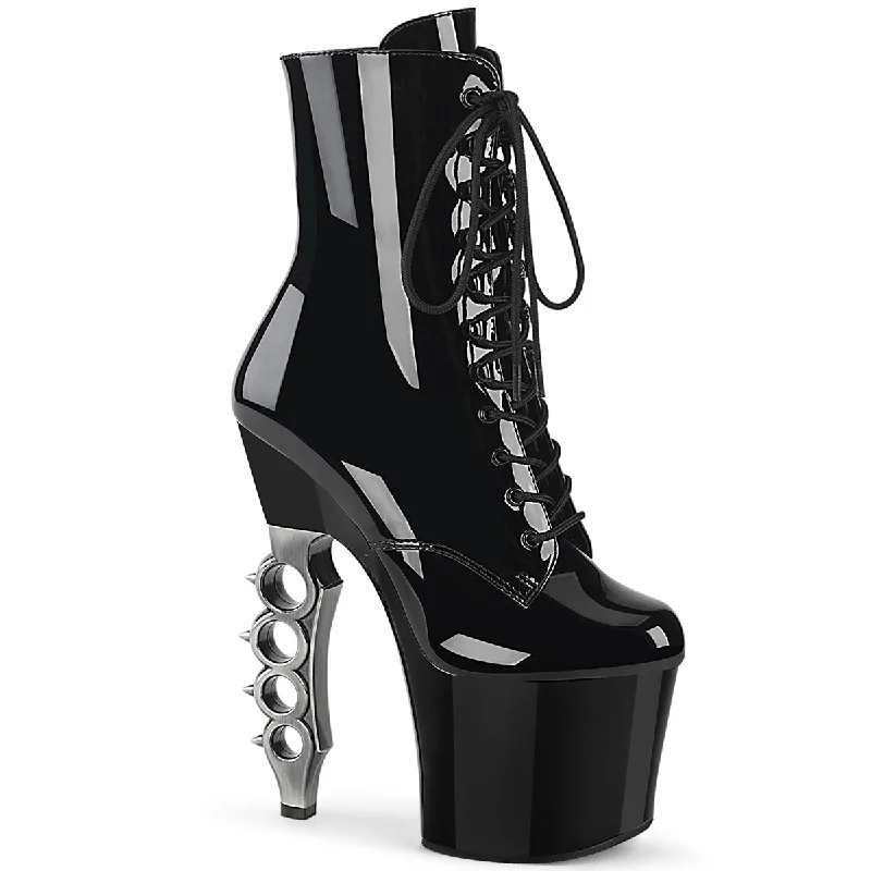 women's ankle boots with chunky heelsIrongrip-1020