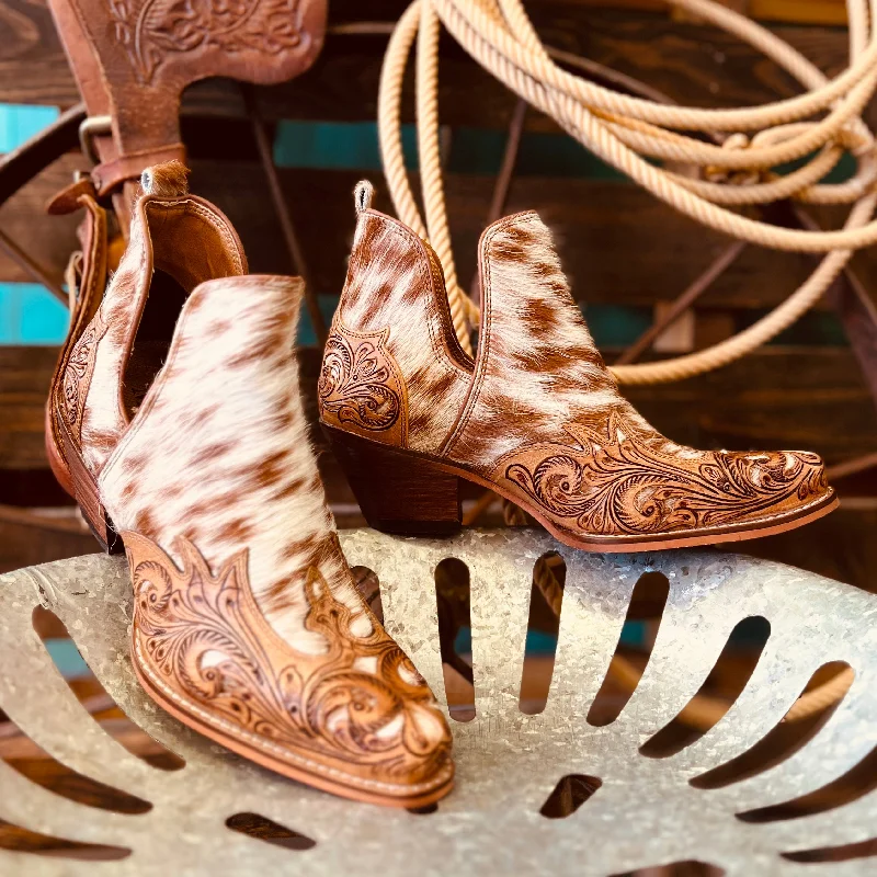 women's booties for tall womenJane's Last Stand Tooled Western Booties