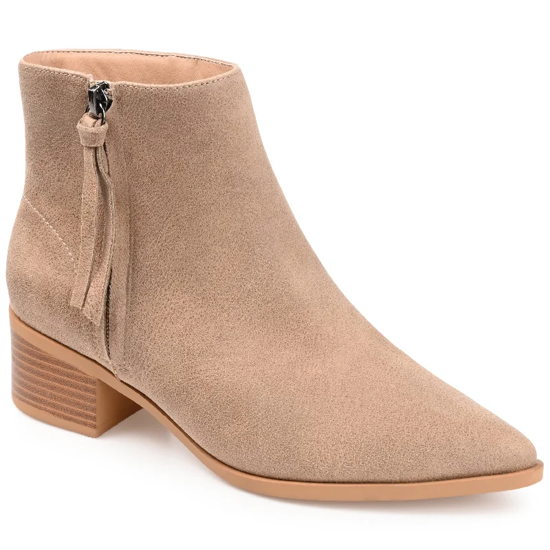 women's booties with velvetJournee Collection Women's Tru Comfort Foam Sadiya Bootie