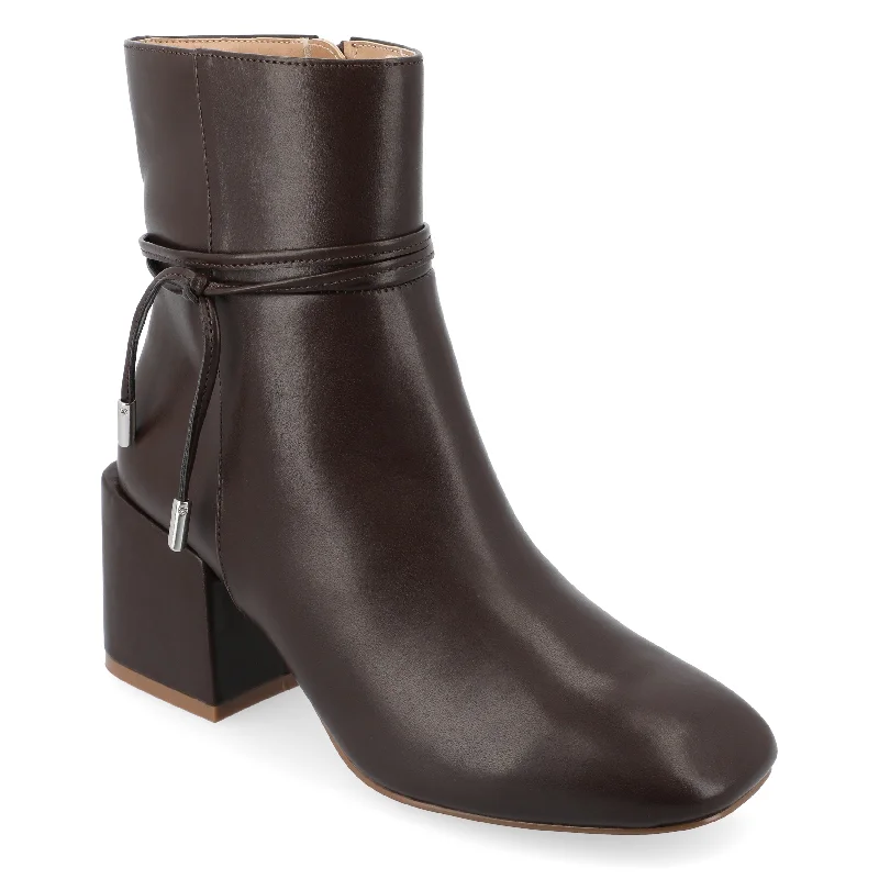 women's booties with unique strapsJournee Collection Women's Tru Comfort Foam Wide Width Beverley Booties