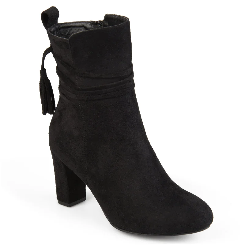women's booties with over-the-knee lookJournee Collection Women's Zuri Bootie