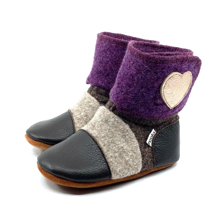 women's booties with lacesJuniper Felted Wool Booties