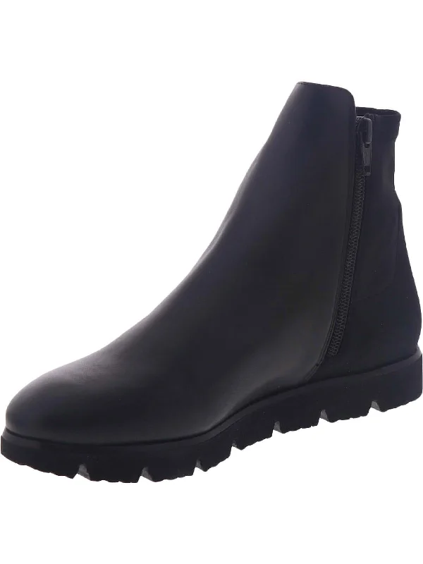 women's booties for springJuro Womens Leather Casual Ankle Boots