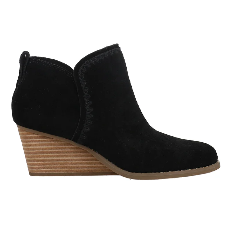 women's ankle boots for fallKaia Round Toe Wedge Booties