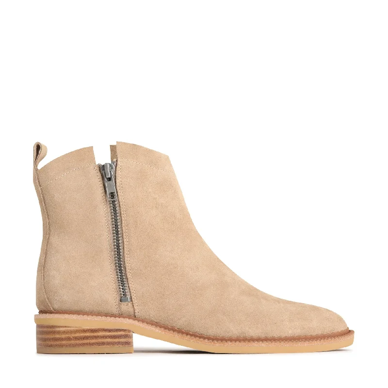 women's ankle boots with metallic finishKARLAN