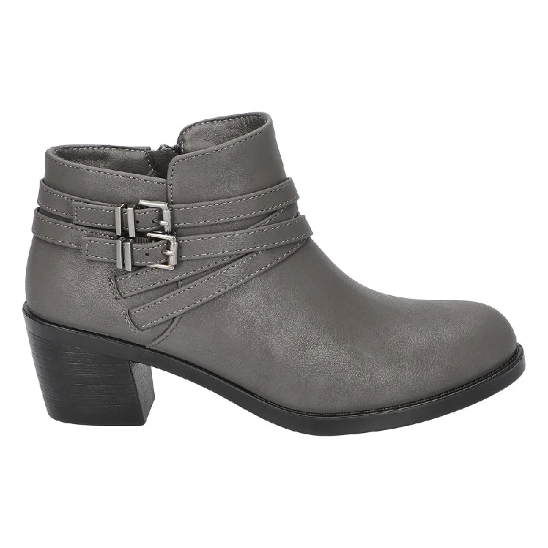 women's ankle boots with adjustable strapsKory Zippered Round Toe Boots