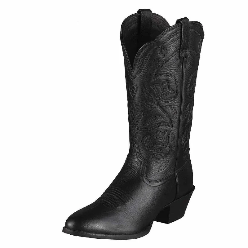 women's pointed toe western bootsAriat LADIES BLACK DEERTAN HERITAGE WESTERN R TOE COWGIRL BOOTS 10001037 women's pointed toe western bootsAriat LADIES BLACK DEERTAN HERITAGE WESTERN R TOE COWGIRL BOOTS 10001037