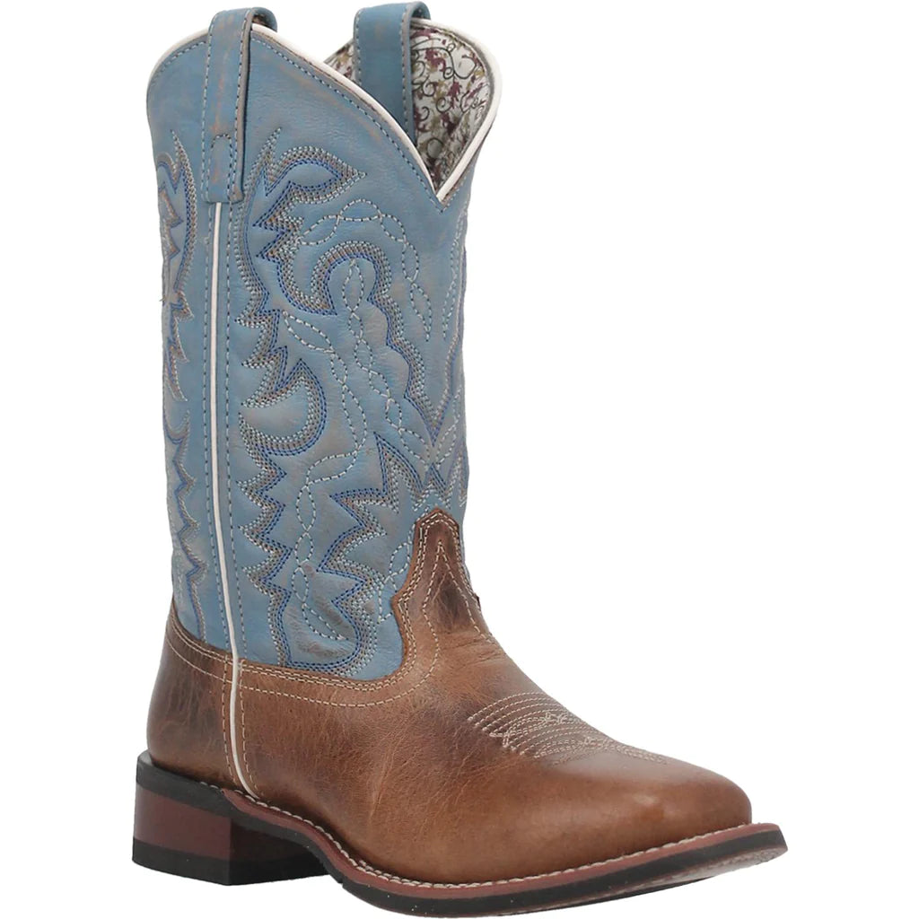 women's ankle moto bootsLaredo Ladies Darla Square Toe Honey Pull On Western Boots 5895