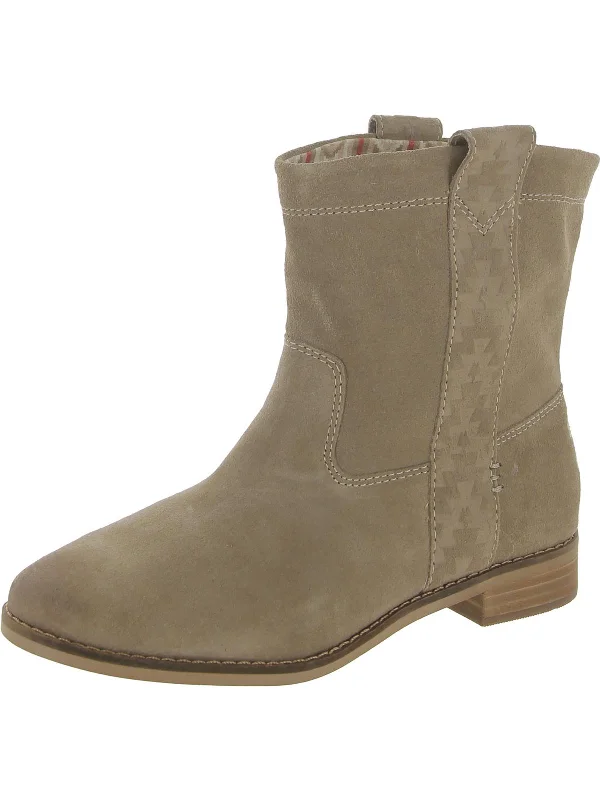 women's booties with lacesLaurel Womens Suede Pull On Ankle Boots