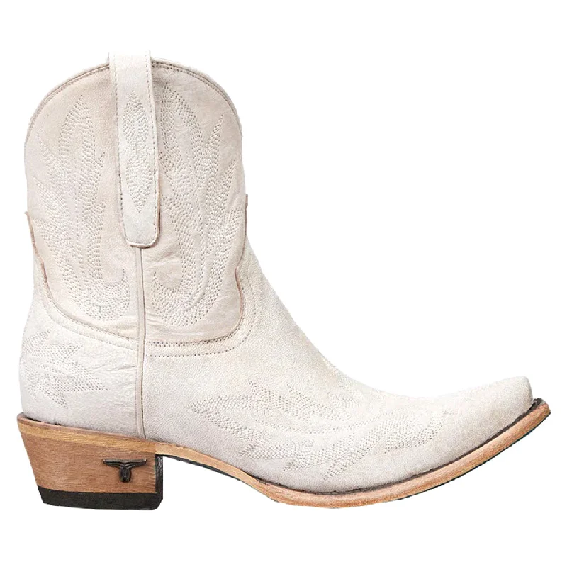 women's ankle boots with cutoutsLexington Embroidered Snip Toe Cowboy Booties