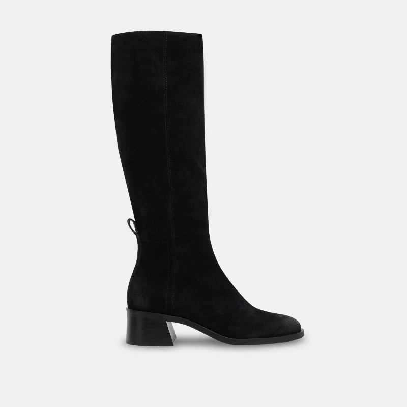 women's booties for urban styleLIZAH BOOTS ONYX SUEDE