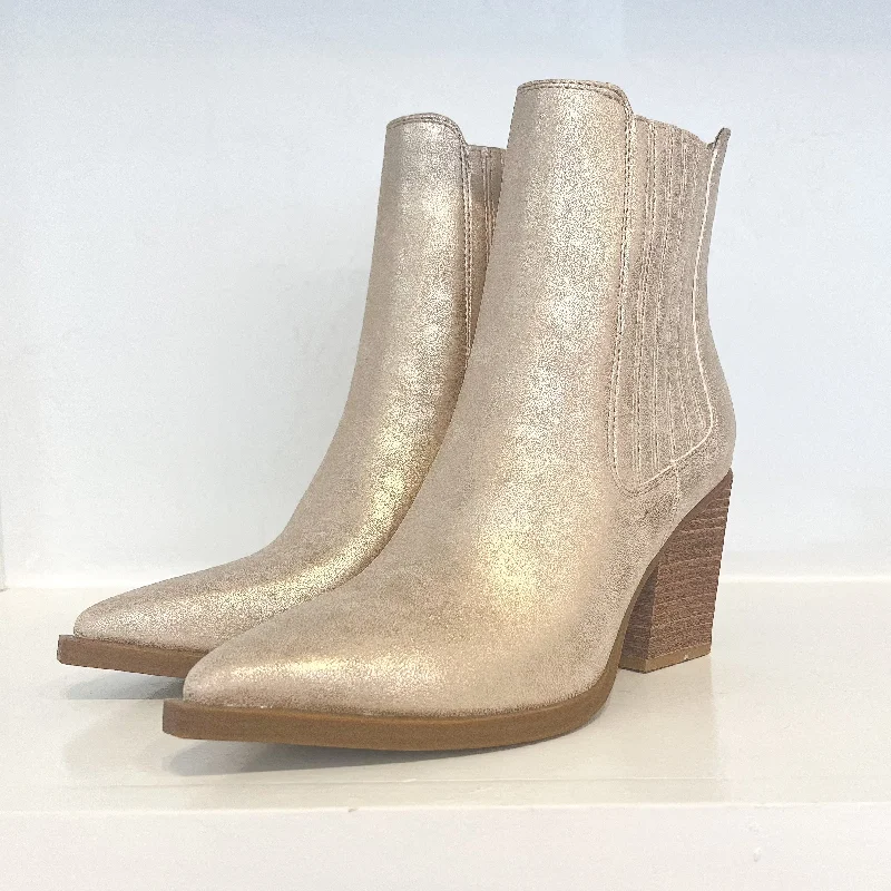 women's ankle bootiesLyla Gold Booties