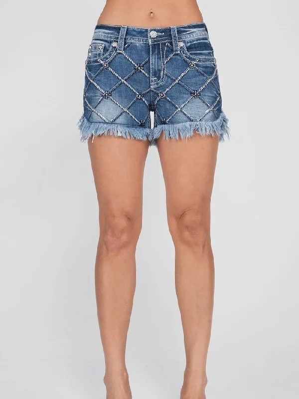 women's western boots for everyday wearMiss Me M9276H Womens Mid Rise Latticework Embroidered Shorts Denim Blue women's western boots for everyday wearMiss Me M9276H Womens Mid Rise Latticework Embroidered Shorts Denim Blue