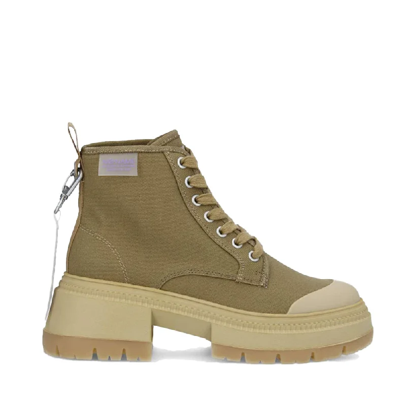 women's ankle boots with glitterStrong Boots Canvas Recycled in Tabac