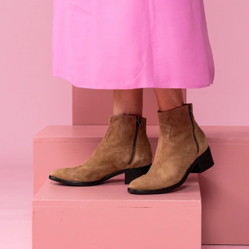 women's ankle boots with round toeParla D&J