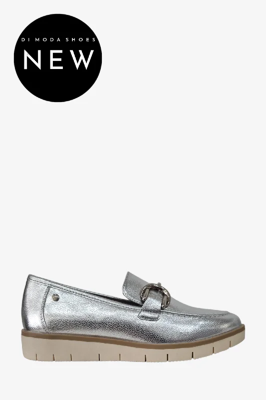 women's ankle boots with round toePATRIZIO COMO MENFI SILVER LOAFER