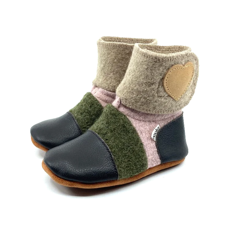 women's booties with western vibePeony Felted Wool Booties