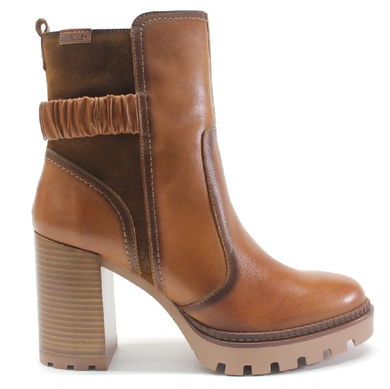 women's ankle boots with unique patternsCervera Leather Women's Heeled Boots