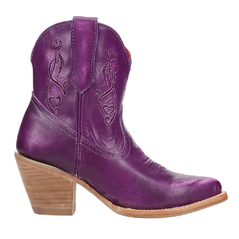 women's ankle boots with sock designPixie Embroidered Pointed Toe Cowboy Boots
