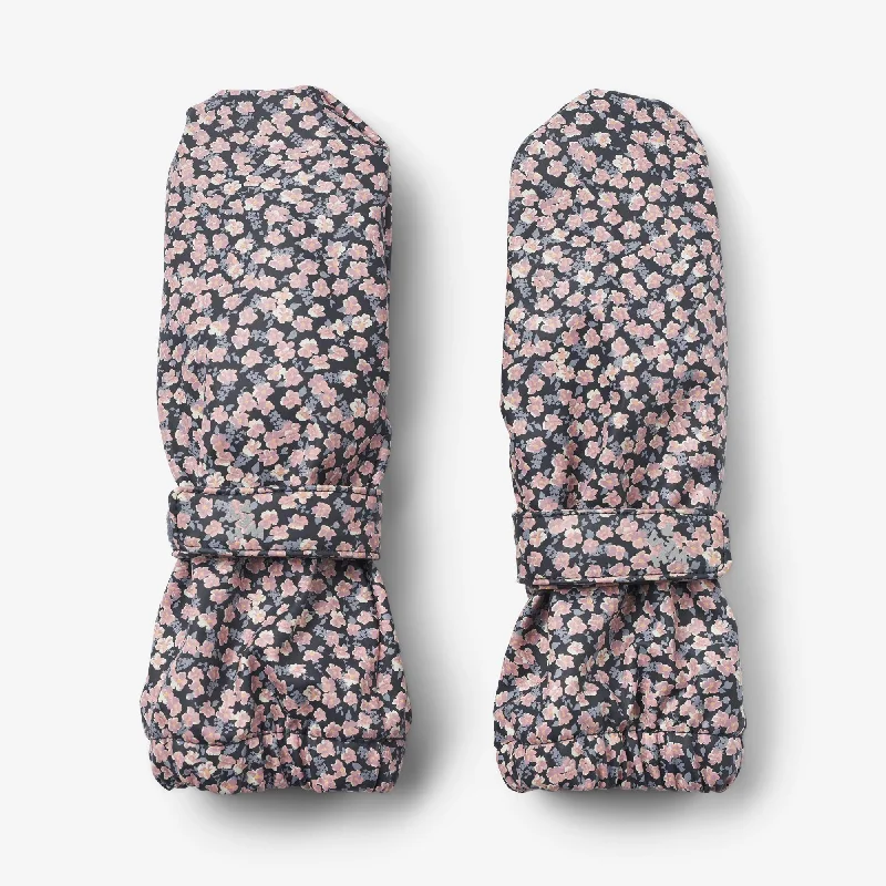 women's booties with bucklesRain Mittens Rily - rainy flowers