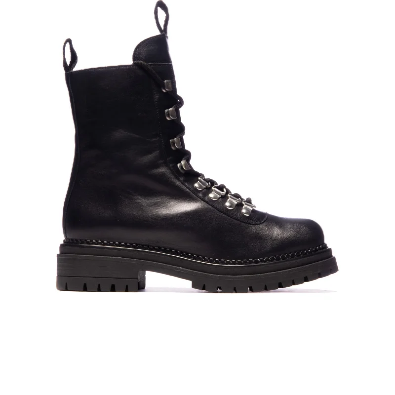 women's ankle boots for special occasionsReina Black Leather