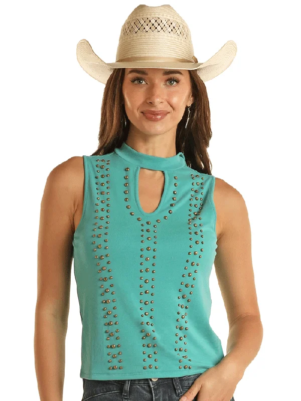 women's western boots for ridingRock & Roll Denim BW20T03259-86 Womens Ribbed Tank With Studs Turquoise women's western boots for ridingRock & Roll Denim BW20T03259-86 Womens Ribbed Tank With Studs Turquoise