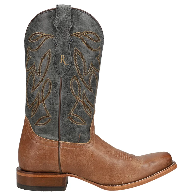 women's cowboy boots with pull strapsSandy Embroidered Square Toe Cowboy Boots