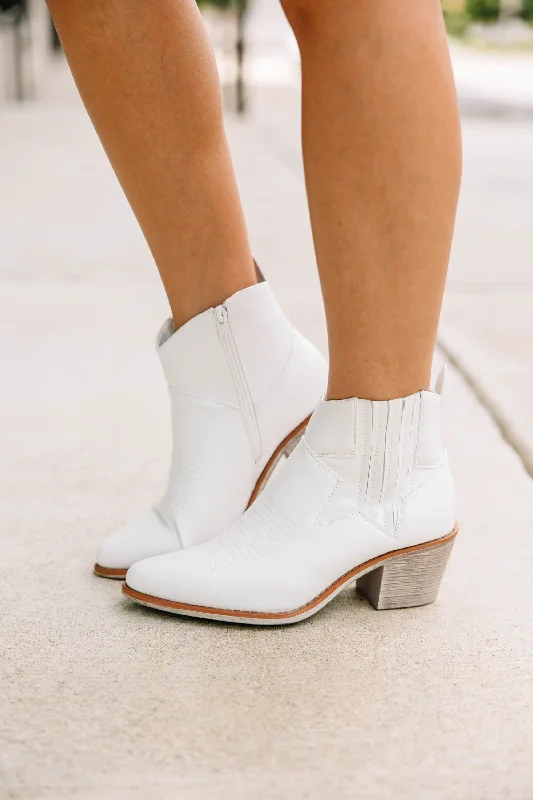 women's booties with fringeSeeing Stars White Western Booties