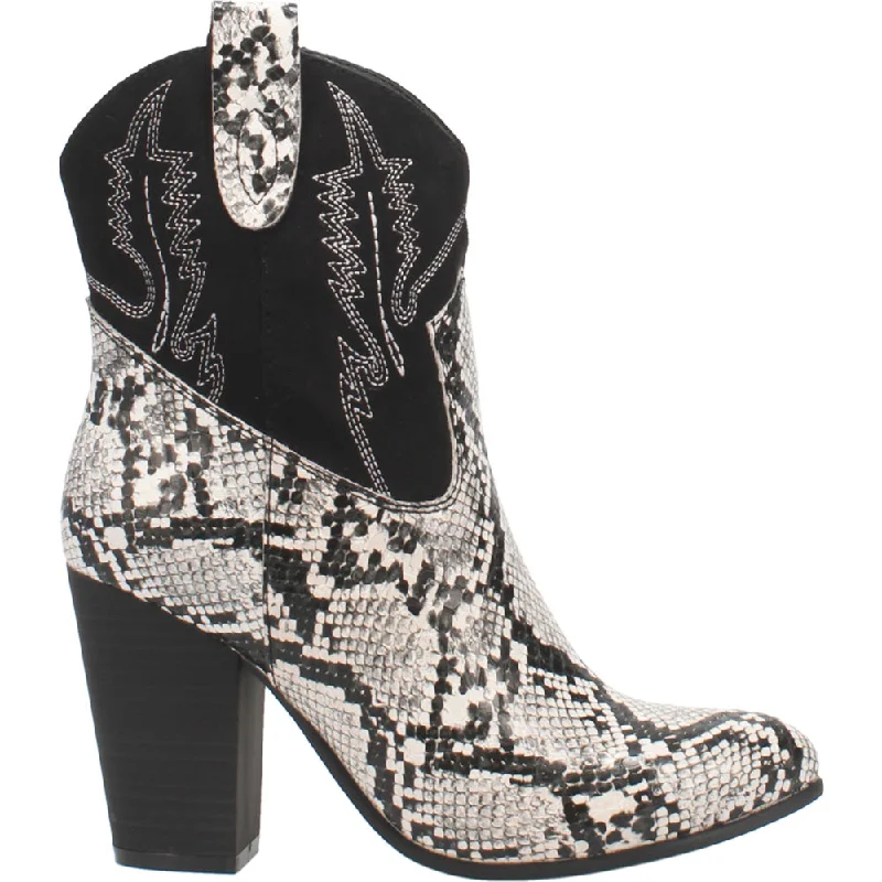 women's ankle boots for fashion-forwardSlayer Snake Round Toe Cowboy Booties