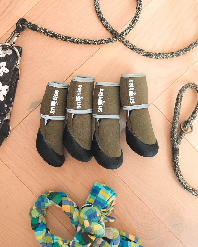 women's booties with velvetSnooties Original Booties - Pickle Green