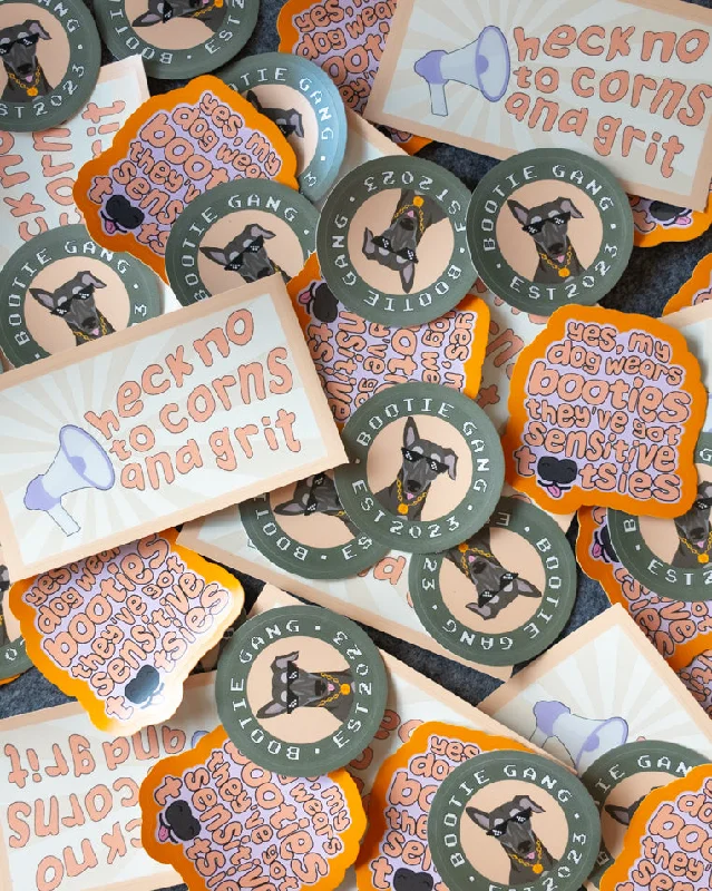 leather women bootiesSnooties Sticker Pack
